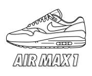 Coloriage Basket Nike Air Max 1