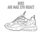 Coloriage Basket Nike Air Max 270 