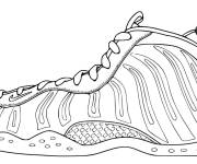 Coloriage Basket Nike Air pour les fans de la NBA