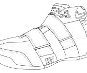 Coloriage Basket Nike de future