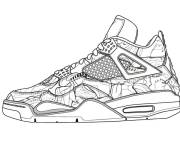 Coloriage Basket Nike fashionable