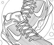 Coloriage Basket Nike KB7