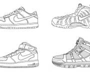 Coloriage Basket pour les amoureux de Nike