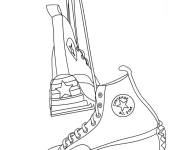 Coloriage Baskets de football am&eacute;ricain
