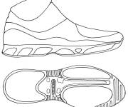 Coloriage Baskets en tissu