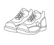 Coloriage Baskets &eacute;toiles pour le sport