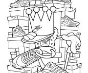 Coloriage Baskets Nike dans la boutique
