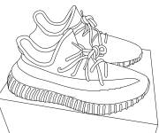 Coloriage Baskets Yezzy Boost