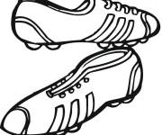 Coloriage Crampons pour le foot