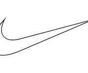 Coloriage Logo de Nike