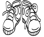 Coloriage Mini paire de Sneakers
