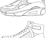 Coloriage Mod&egrave;les de Basket populaire