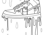 Coloriage Nike Air Jordan fondant