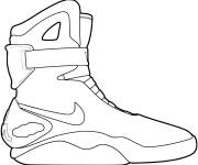 Coloriage Nouveau Chaussure Basket Nike