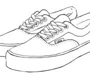 Coloriage Paire de basket Vans