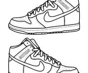 Coloriage Paire de Baskets Nike Florida Cators
