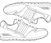 Coloriage Paire de Sneakers