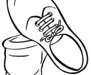 Coloriage Paire veille Basket 