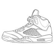 Coloriage Sneakers montantes