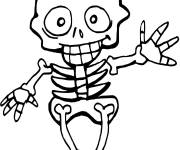 Coloriage Petite squelette pour enfant