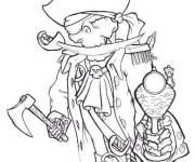 Coloriage Squelette de pirate