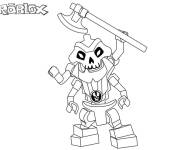 Coloriage Squelette de Roblox