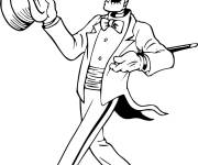 Coloriage Squelette &eacute;l&eacute;gante