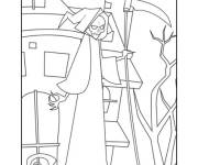 Coloriage Squelette en couleurs