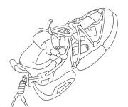 Coloriage Une jolie Basket f&eacute;minine