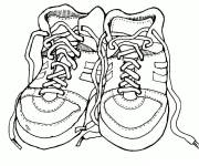 Coloriage Vieilles baskets de sport