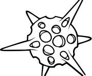 Coloriage Actinomma Radiolarian