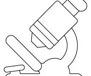 Coloriage et dessins gratuit Appareil microscope de laboratoire à imprimer