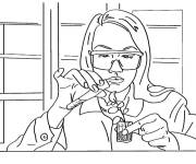 Coloriage Biologiste et des exp&eacute;rimentes