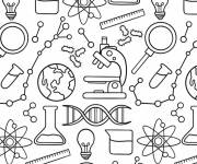 Coloriage El&eacute;ments de biologie