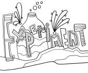 Coloriage Exp&eacute;rience biologique