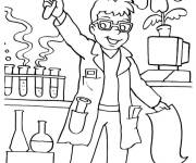 Coloriage Illustration du petit biologiste