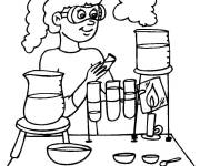 Coloriage Laboratoire pour enfants