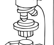 Coloriage Microscope Biologie &agrave; d&eacute;couper