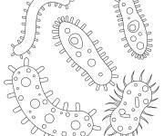 Coloriage Plusieurs microbes