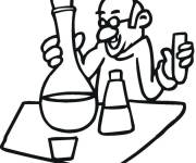 Coloriage et dessins gratuit Un biologiste chevronn&eacute; à imprimer