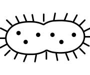 Coloriage Une microbe &agrave; impri