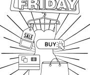 Coloriage Acheter pendant le Black Friday