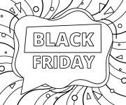 Coloriage Affiche de Black Friday