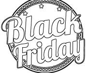 Coloriage Bienvenue Black Friday