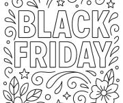 Coloriage Black Friday &agrave; motif