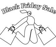 Coloriage Black Friday en &eacute;moji