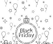 Coloriage Black Friday en petite section