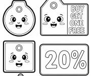 Coloriage Black Friday et les offres et r&eacute;ductions