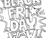 Coloriage Black Friday style graffiti