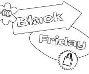 Coloriage Black Friday stylis&eacute;